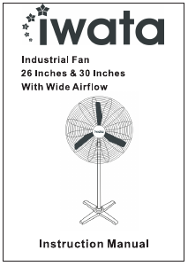 Manual Iwata WIDE AIR 26 Fan