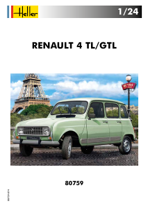 Manual Heller set 80759 Cars Renault 4 TL/GTL