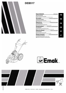 Manual de uso Emak DEB 517 Cortacésped