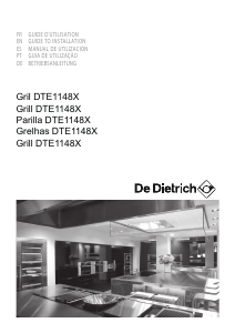 Handleiding De Dietrich DTE1148X Kookplaat