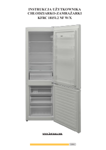Посібник Kernau KFRC 18151.2 NF X Холодильник із морозильною камерою
