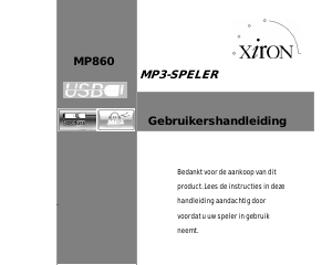 Handleiding Xiron MP860 Mp3 speler