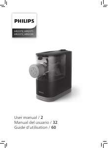 Mode d’emploi Philips HR2370 Machine à pâtes