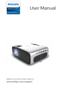 Manual Philips NPX641 NeoPix Ultra One Projector