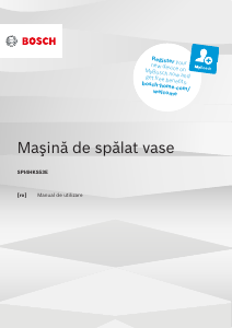 Manual Bosch SPI4HKS53EB Maşină de spălat vase