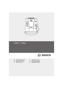 Manual Bosch TCA6801 Coffee Machine