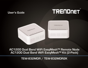 Handleiding TRENDnet TEW-832MDR Router