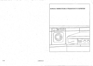 Mode d’emploi Bluesky BLF 400 Lave-linge