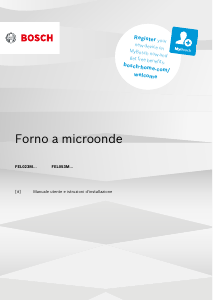 Manuale Bosch FEL053MS1 Microonde