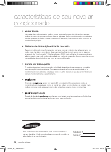 Manual Samsung AQV09AWAN Ar condicionado