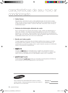 Manual Samsung AQV18AWAN Ar condicionado