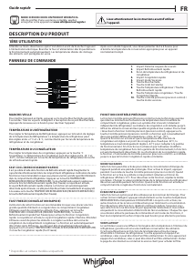 Mode d’emploi Whirlpool W9 931D IX H 3 Réfrigérateur combiné
