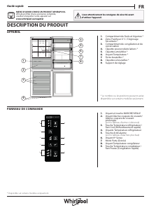 Mode d’emploi Whirlpool WB70E 973 X Réfrigérateur combiné