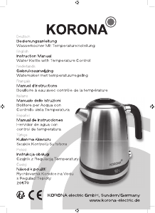 Kullanım kılavuzu Korona 20670 Çaydanlık
