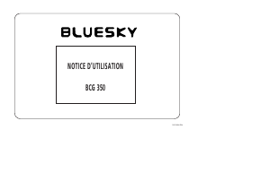 Mode d’emploi Bluesky BCG 350 Cuisinière