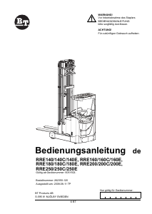 Bedienungsanleitung BT RRE180C Gabelstapler