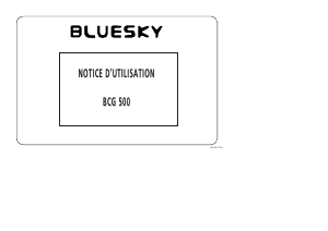 Mode d’emploi Bluesky BCG 500 Cuisinière