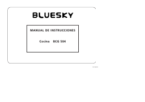 Mode d’emploi Bluesky BCG 504 Cuisinière