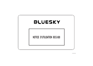 Mode d’emploi Bluesky BCG 600 Cuisinière