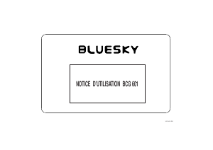 Mode d’emploi Bluesky BCG 601 Cuisinière