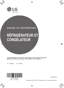 Mode d’emploi LG GBB61MCGDN Réfrigérateur combiné