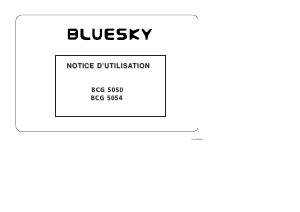 Mode d’emploi Bluesky BCG 5050 Cuisinière