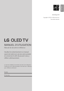 Mode d’emploi LG OLED77C25LB Téléviseur OLED