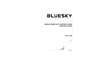 Mode d’emploi Bluesky BCV 604 Cuisinière