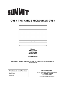 Handleiding Summit MHOTR243SS Magnetron