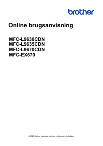 Brugsanvisning Brother MFC-EX670 Multifunktionsprinter