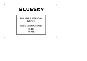 Mode d’emploi Bluesky BLP 400N Table de cuisson