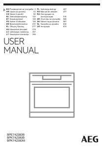 Посібник AEG BPK742380B Духова шафа
