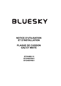 Mode d’emploi Bluesky BTG 40 EFRB/1 Table de cuisson