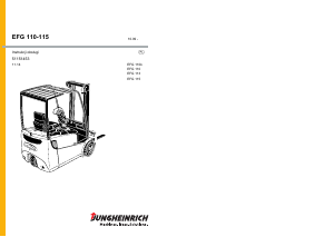 Instrukcja Jungheinrich EFG 110 Wózek widłowy