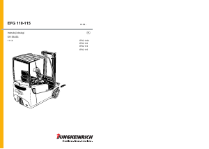 Instrukcja Jungheinrich EFG 110k Wózek widłowy