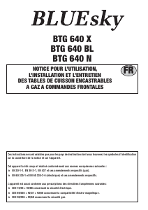 Mode d’emploi Bluesky BTG 640 X Table de cuisson