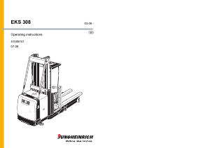 Manual Jungheinrich EKS 308 Forklift Truck