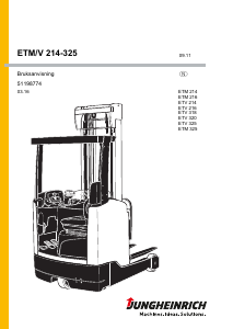 Bedienungsanleitung Jungheinrich ETM 325 Gabelstapler