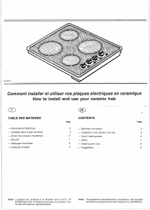 Mode d’emploi Bluesky BTV 431 Table de cuisson