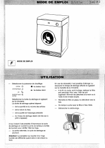 Mode d’emploi Bluesky BSL 56 Sèche-linge