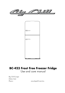 Mode d’emploi Big Chill BC-423 Réfrigérateur combiné