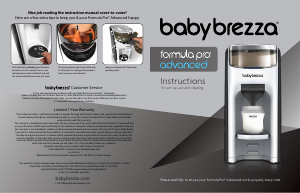 Manual Baby Brezza Formula Pro Advanced Formula Maker