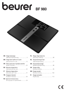 Manual de uso Beurer BF 980 WiFi Báscula