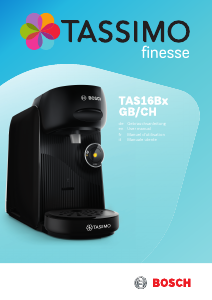 Manuale Bosch TAS16B7GB Tassimo Finesse Macchina da caffè