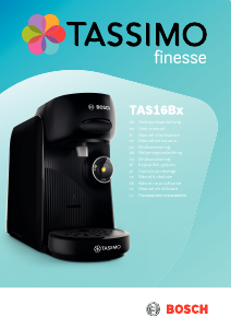 Manual de uso Bosch TAS16B3 Tassimo Finesse Máquina de café
