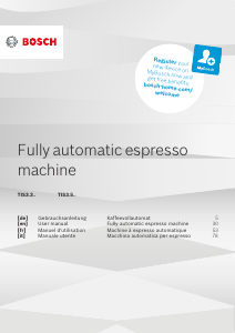 Manual Bosch TIS30321GB Espresso Machine