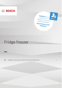 Manual Bosch KAN92VI35I Fridge-Freezer