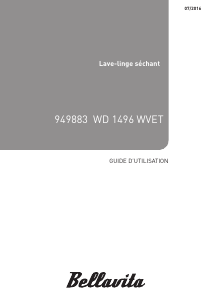 Mode d’emploi Bellavita WD 1496 WVET Lave-linge séchant