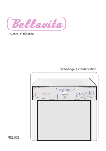 Mode d’emploi Bellavita MSL 6CE Sèche-linge