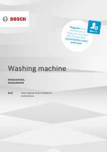 Manual Bosch WGA142XVSA Washing Machine